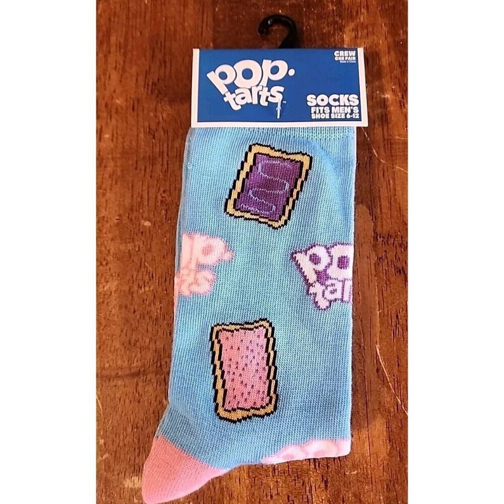 Pop Tarts SOCKS Men's Novelty Shoe Size 6-12 NEW